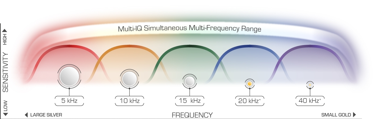 Minelab Equinox multi-frequency range